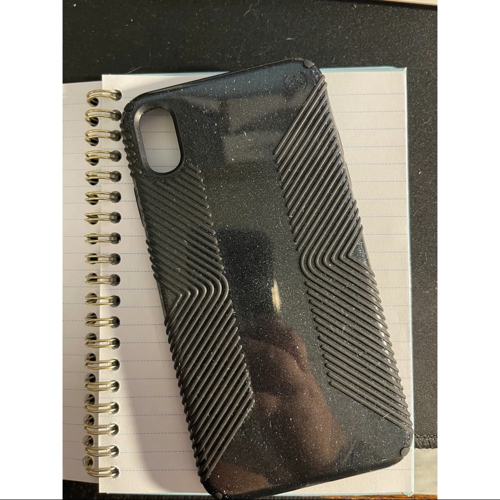 Speck Black Sparkle grip case- IPhone XS Max